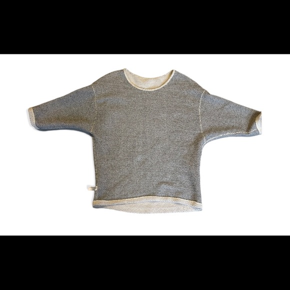 American Apparel Easy Sweater (Reversible) in Grey/Natural - Picture 7 of 11
